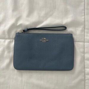 Coach Slate Blue Wristlet